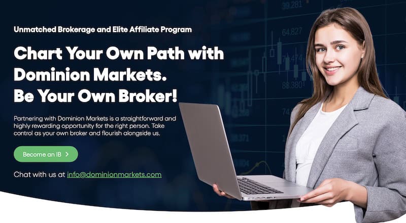 Dominion Markets Unveils Elite Affiliate Program: Earn Up to $5 Per Lot